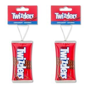 Twizzlers Candy Faux Food Decoupage Christmas Holiday Ornament Ruz New Lot of 2